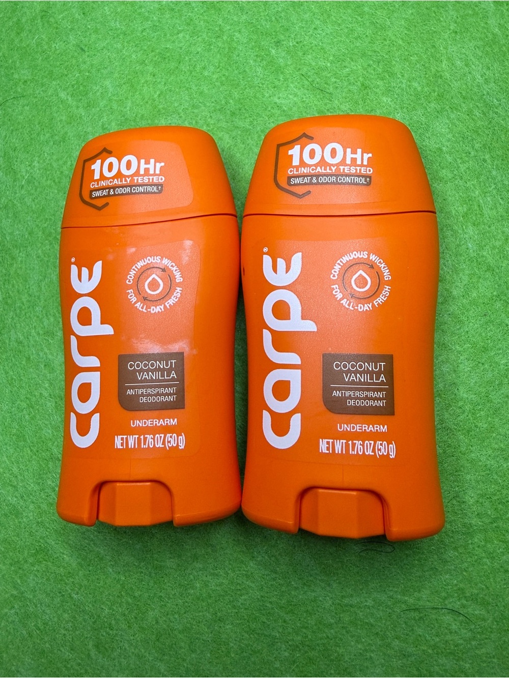 Carpe Coconut Vanilla Antiperspirant Deodorant - Orange